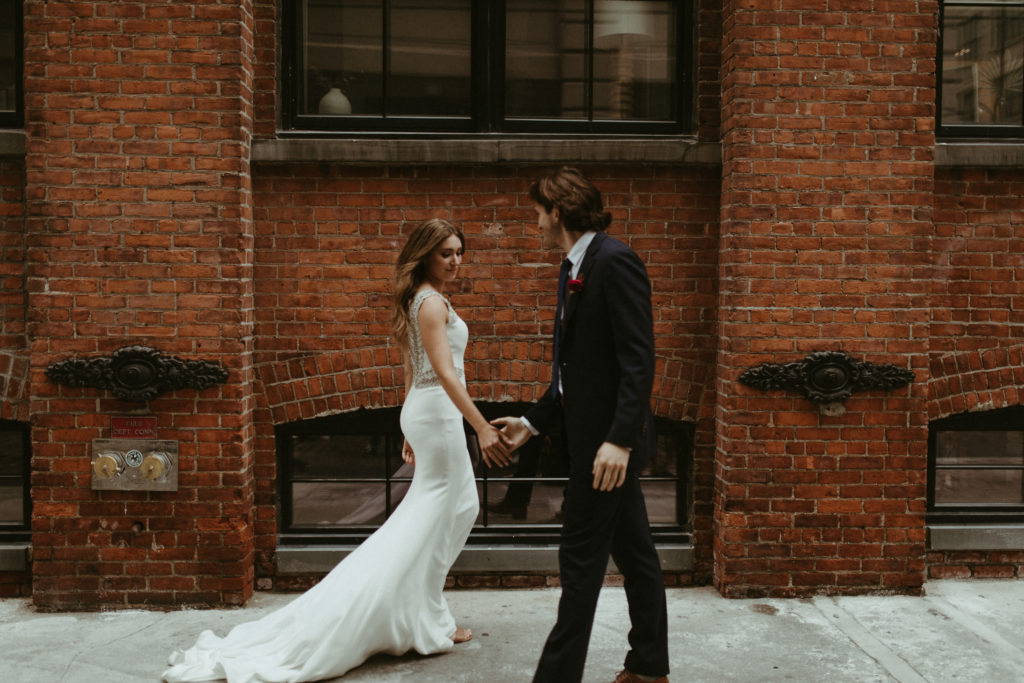 brooklyn elopement in dumbo, moody photographer in nyc