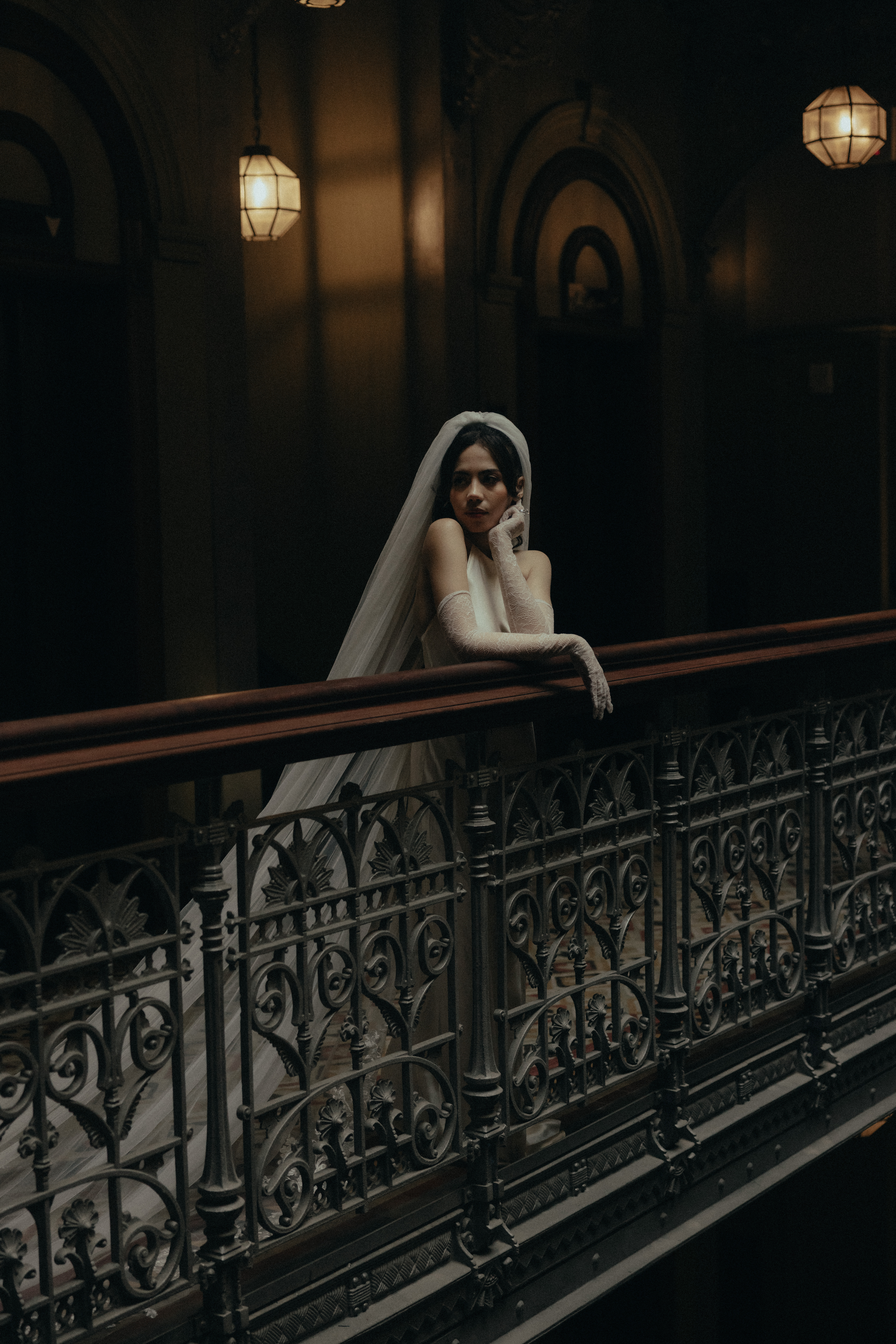 editorial wedding photos in the beekman hotel in new york city, vintage nyc wedding inspo