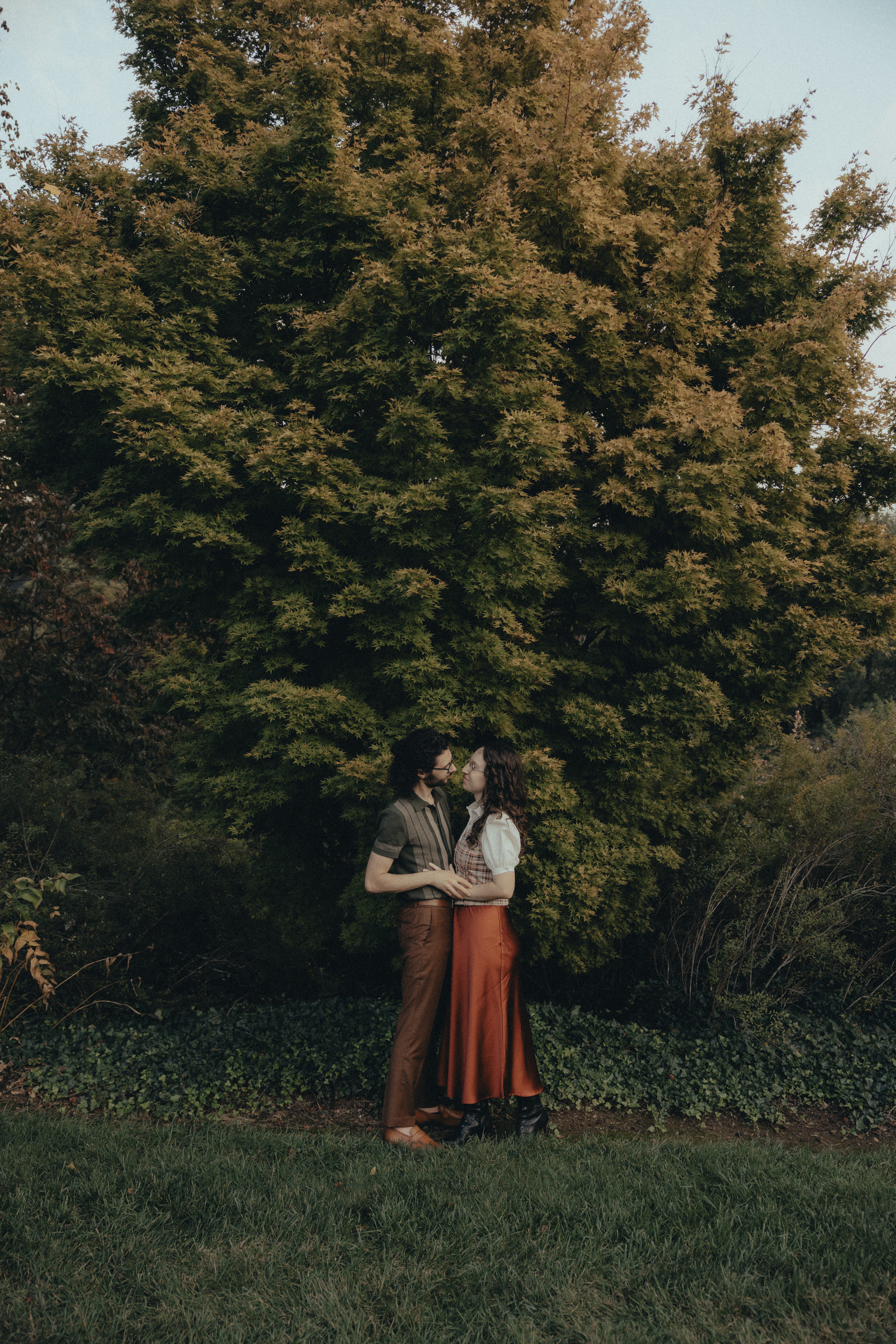 moody biltmore estate engagement photos 