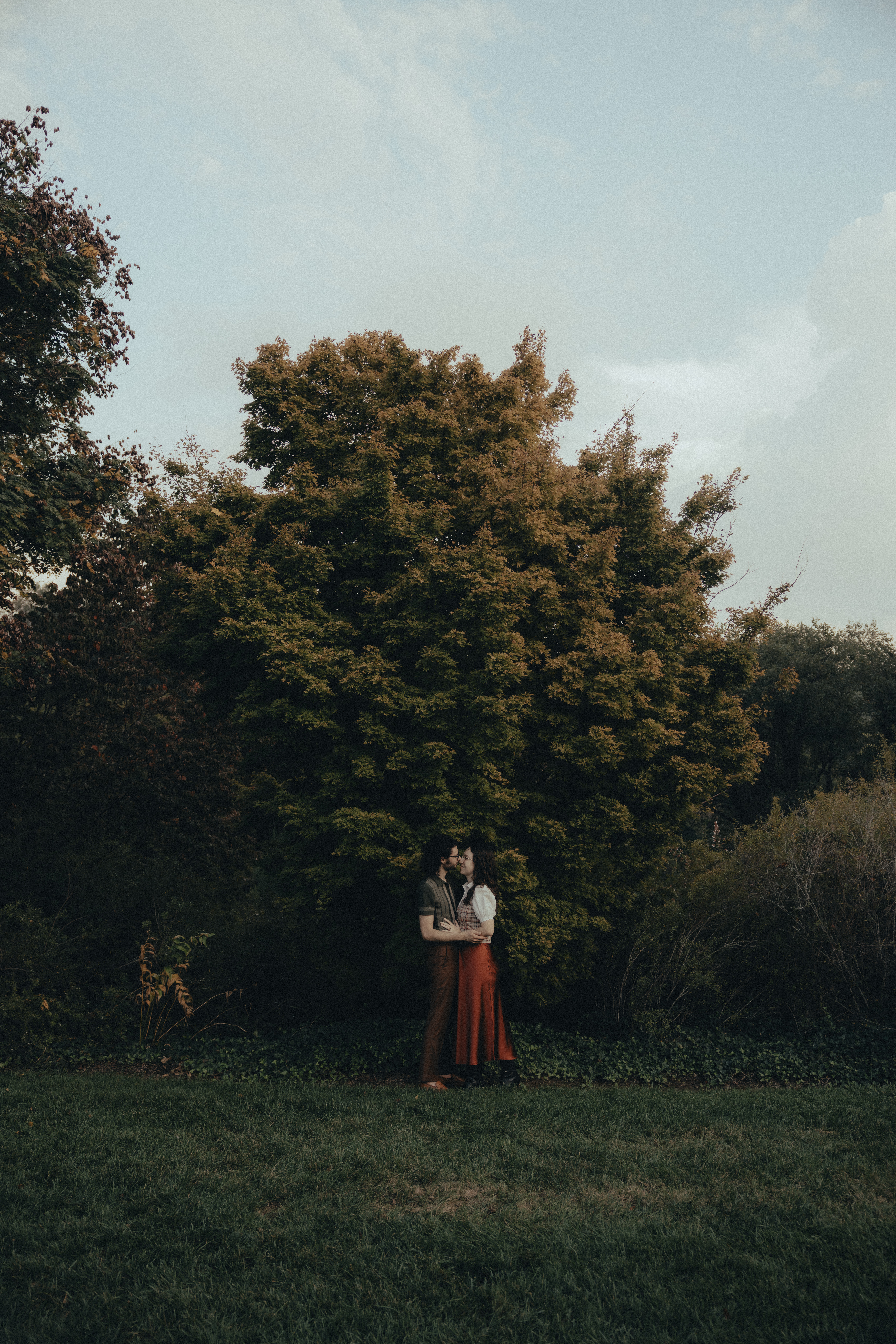 moody biltmore estate engagement photos 
