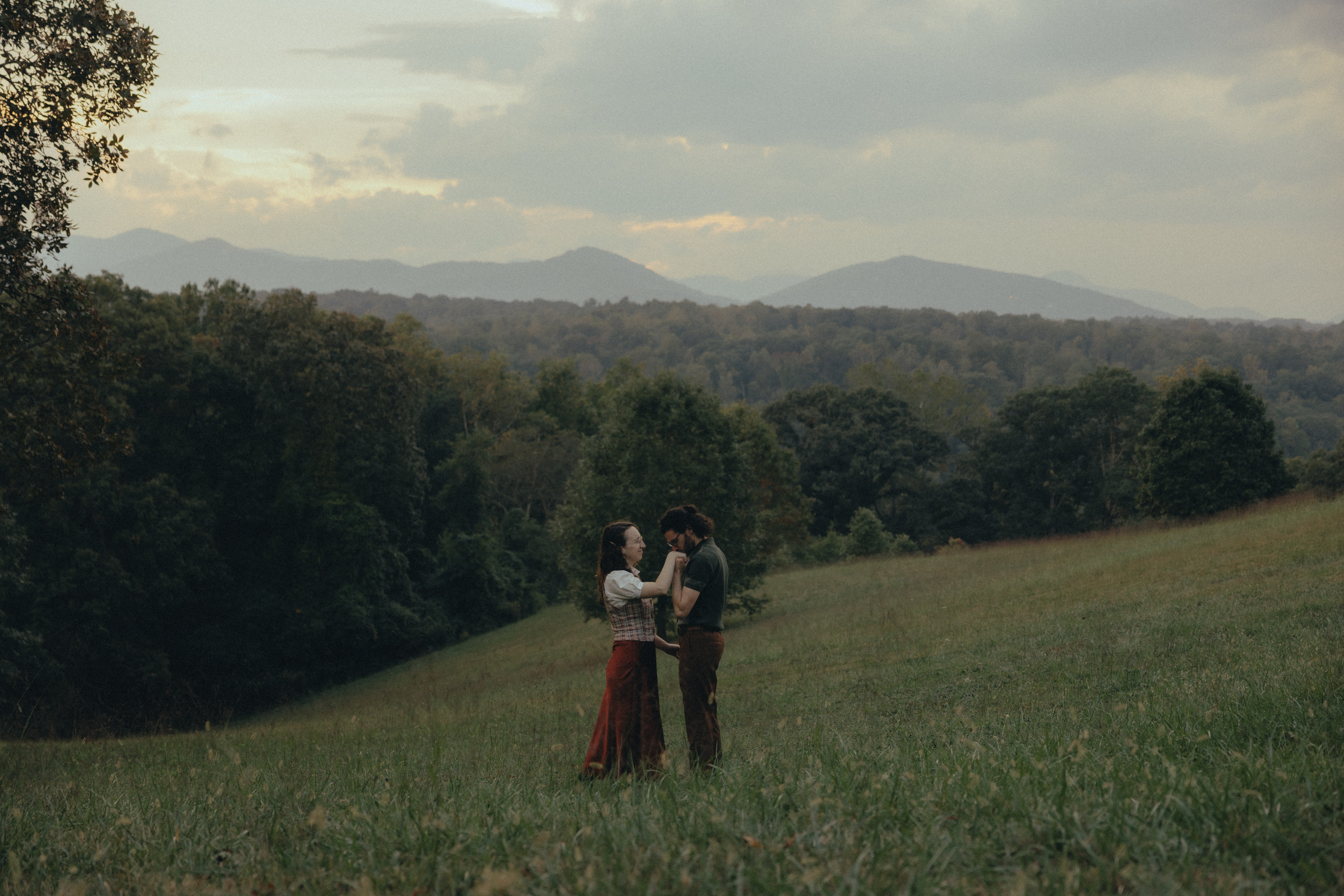 biltmore estate engagement photos in the mountains