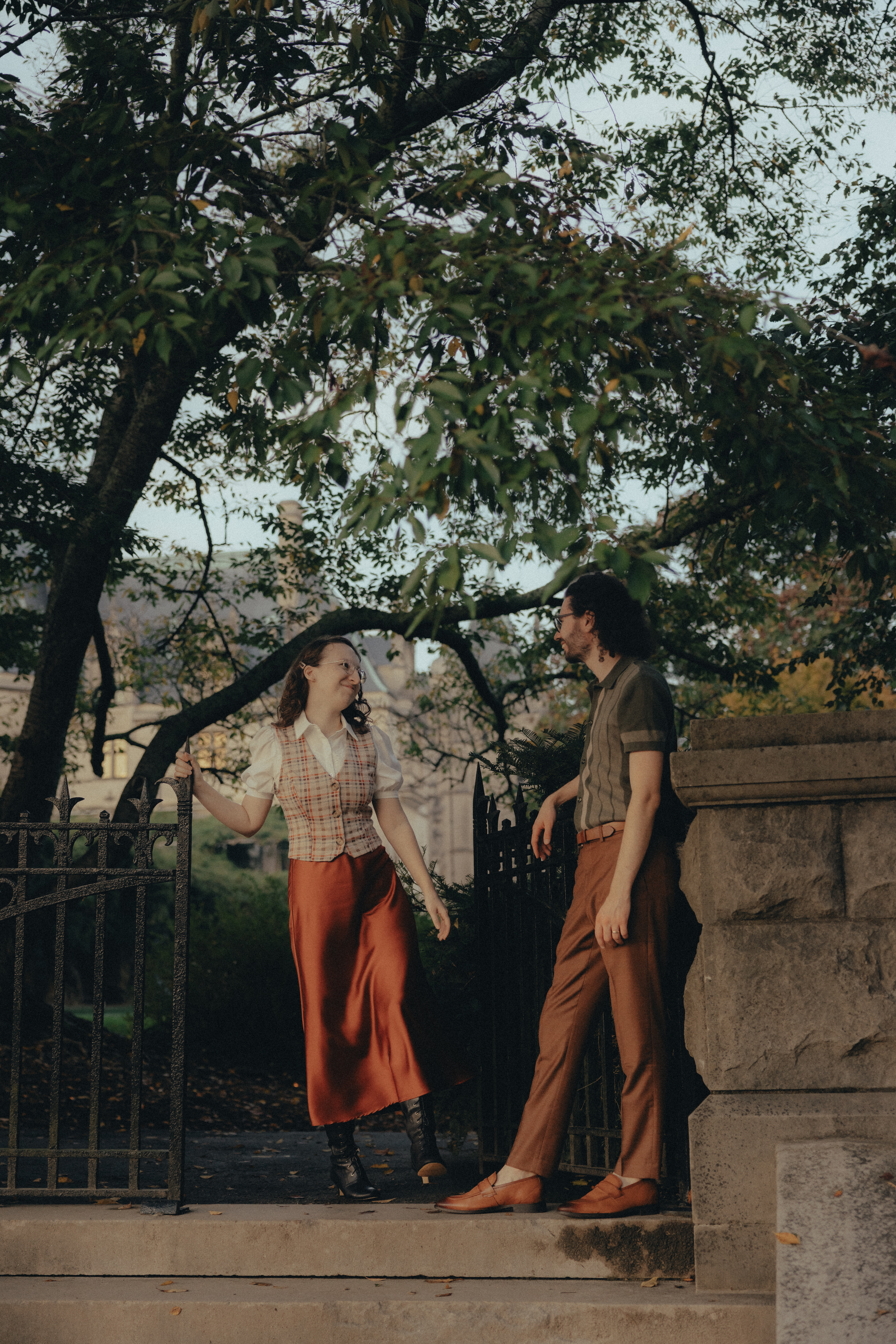 moody biltmore estate engagement photos 
