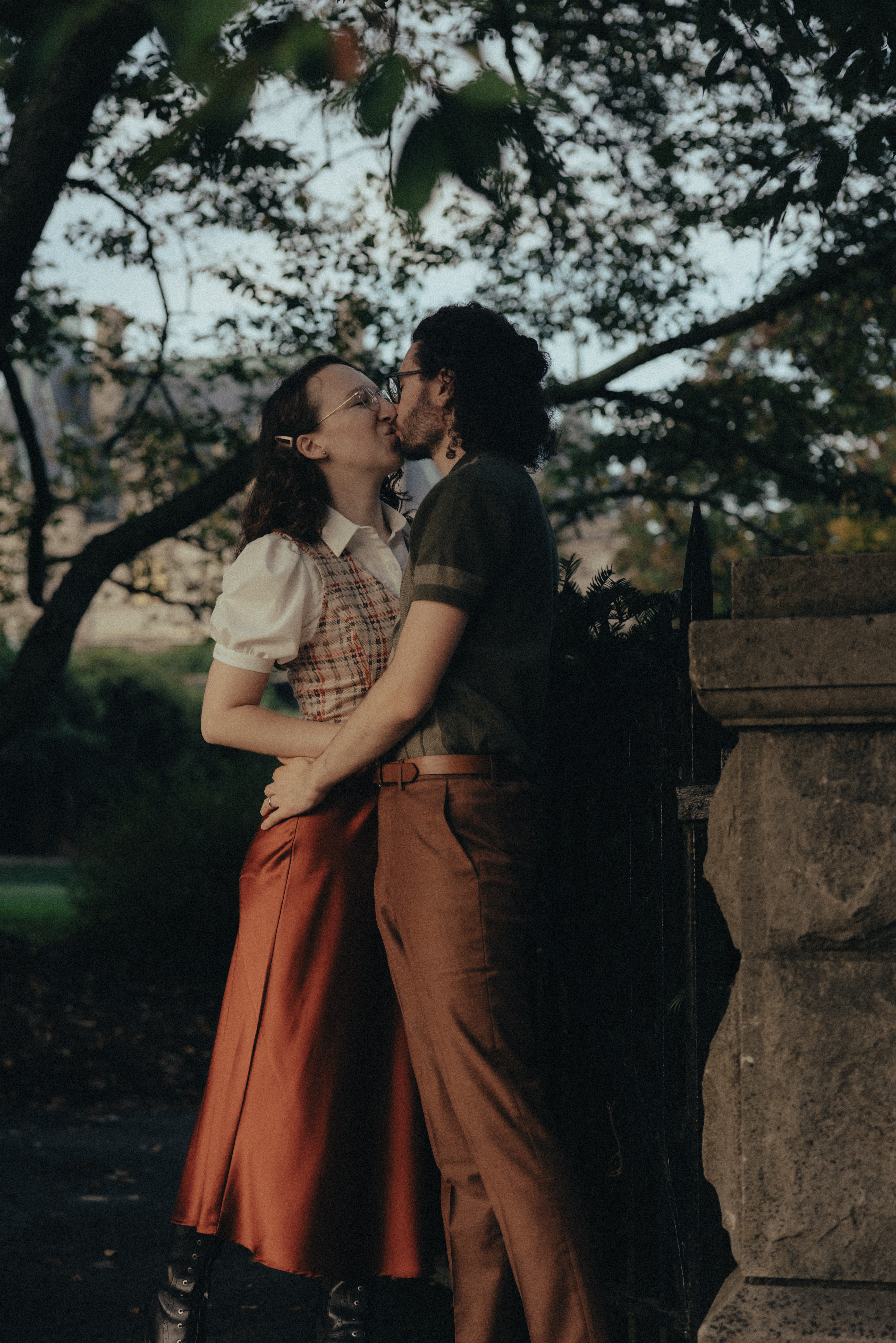 moody biltmore estate engagement photos 