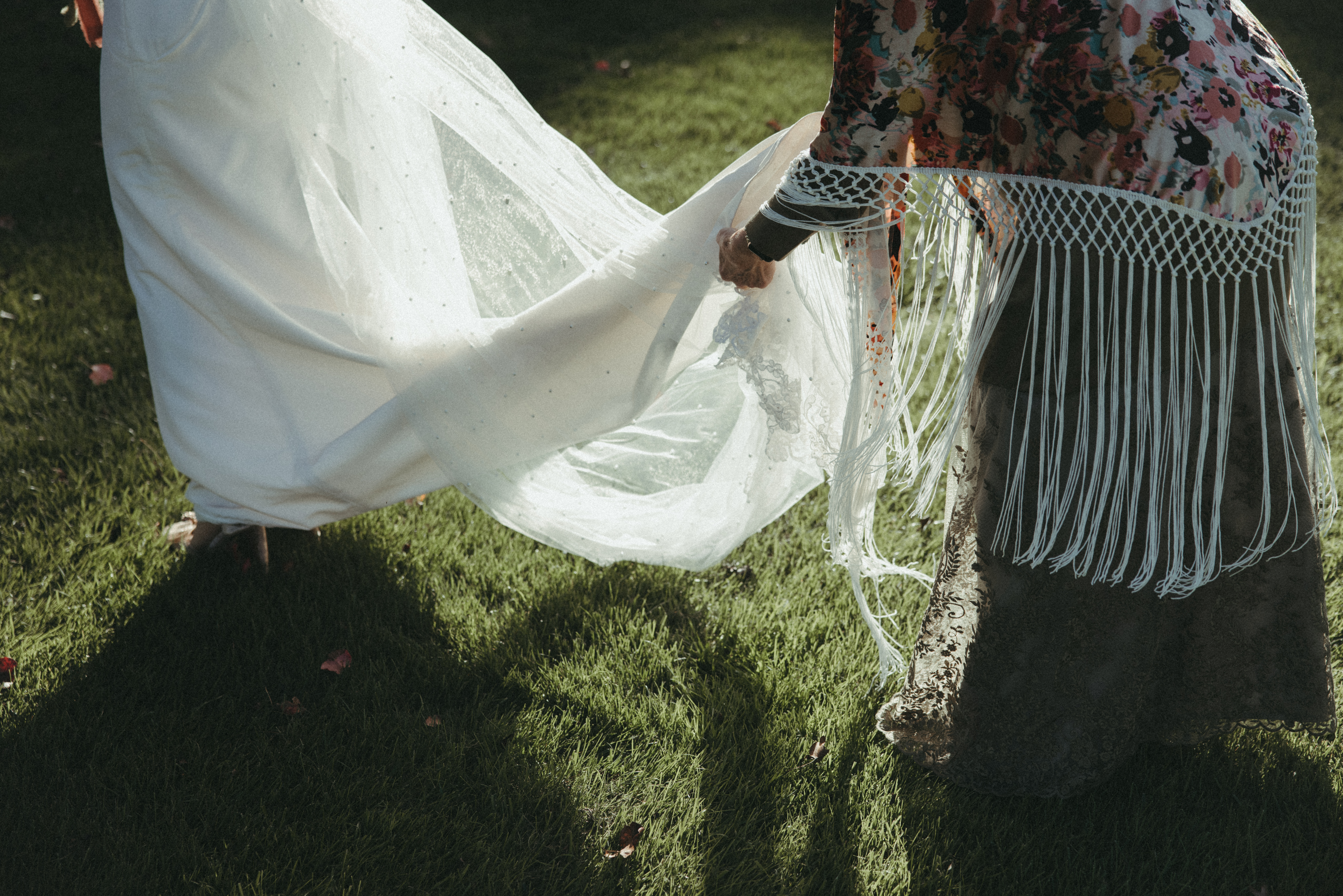 documentary wedding party photo with bridesmaids