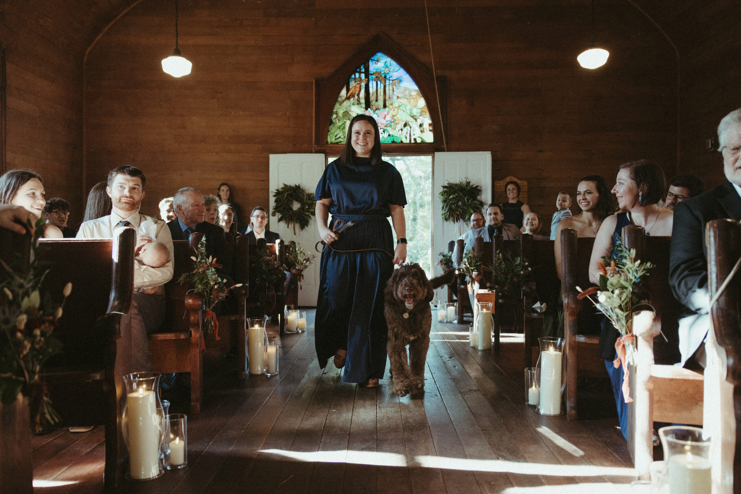 Dog in wedding ceremony
