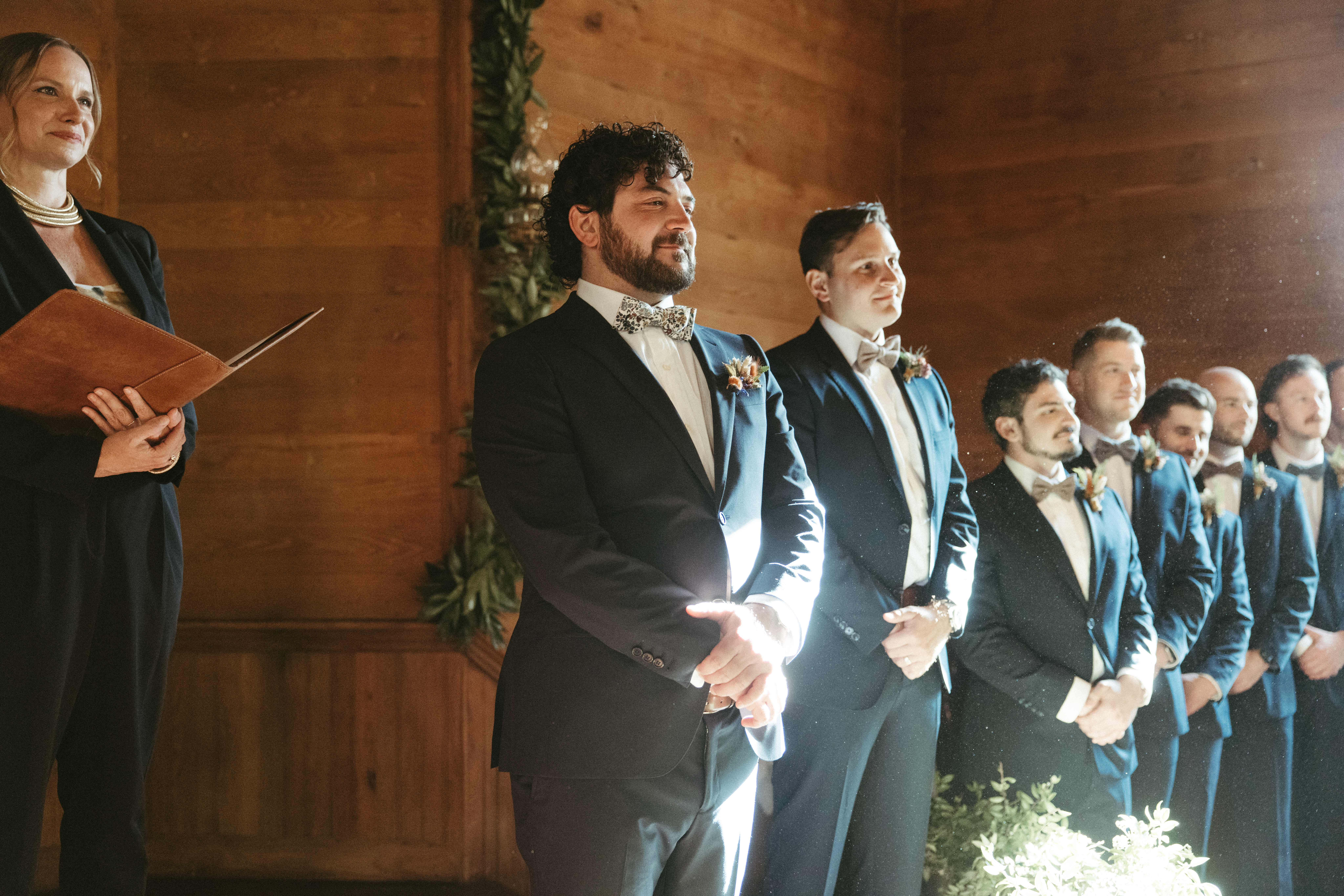 documentary wedding photos in NC at orion schoolhouse and chapel