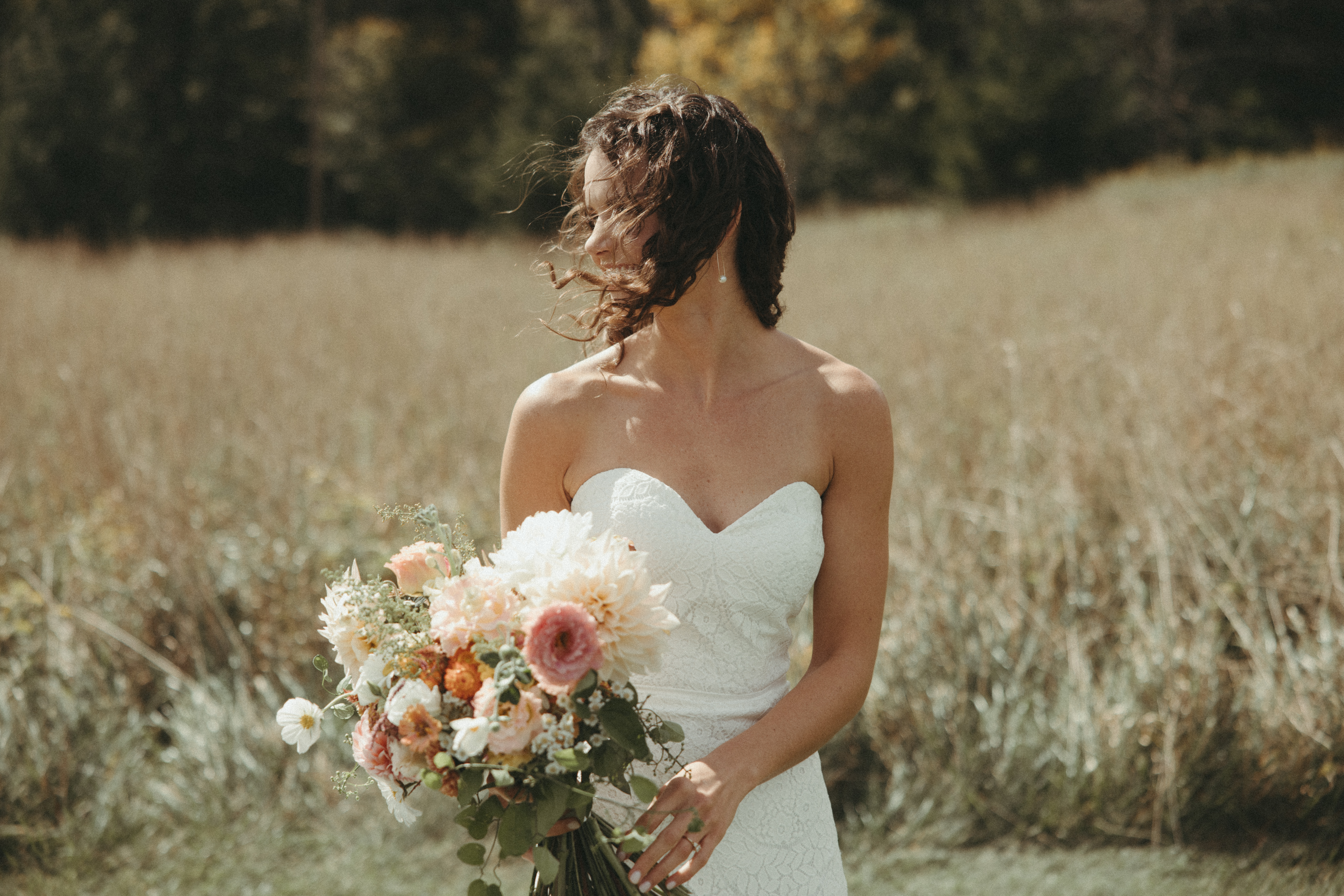 documentary wedding photos in NC at Overlook Barn Wedding Venue