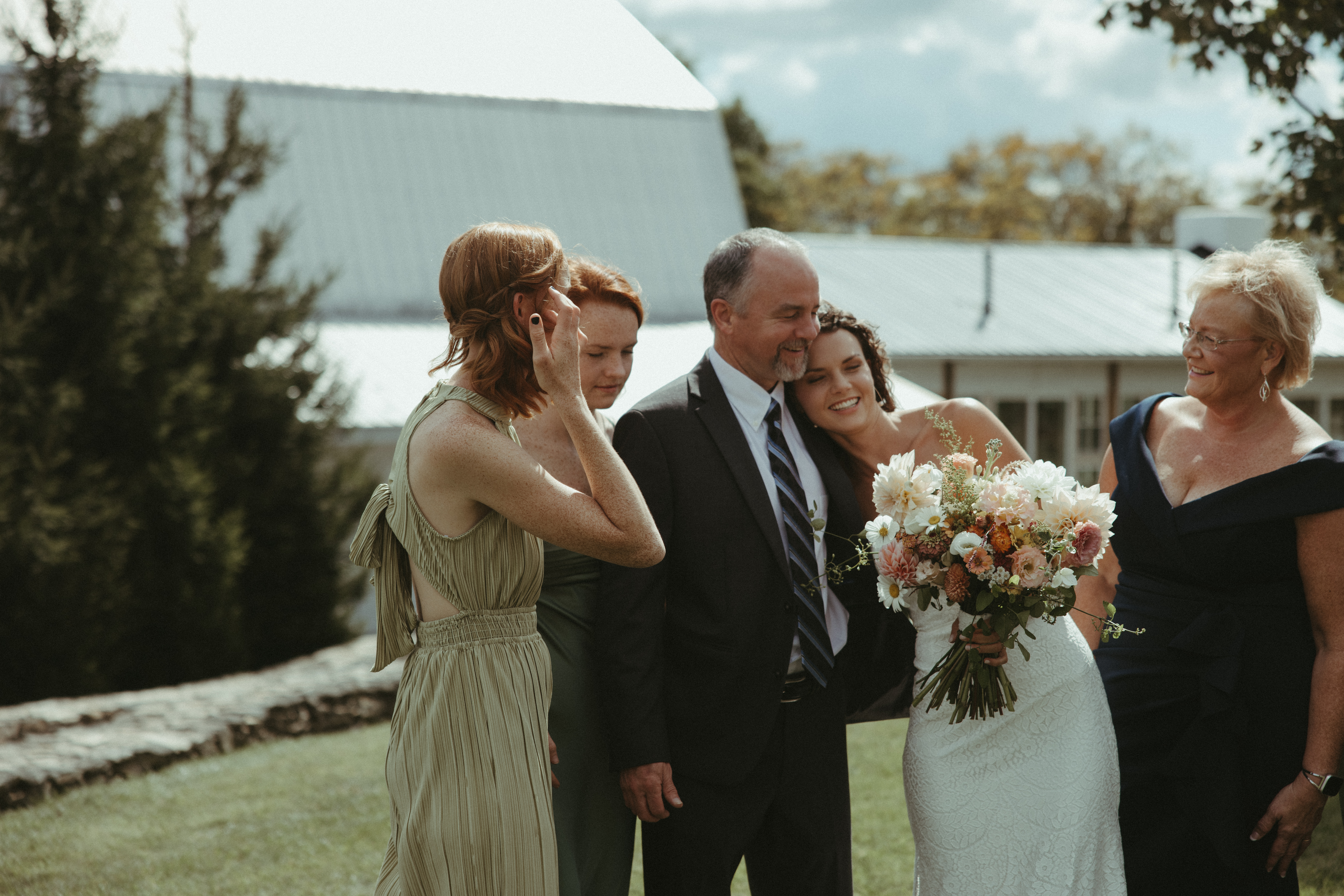 documentary wedding photos in NC at Overlook Barn Wedding Venue