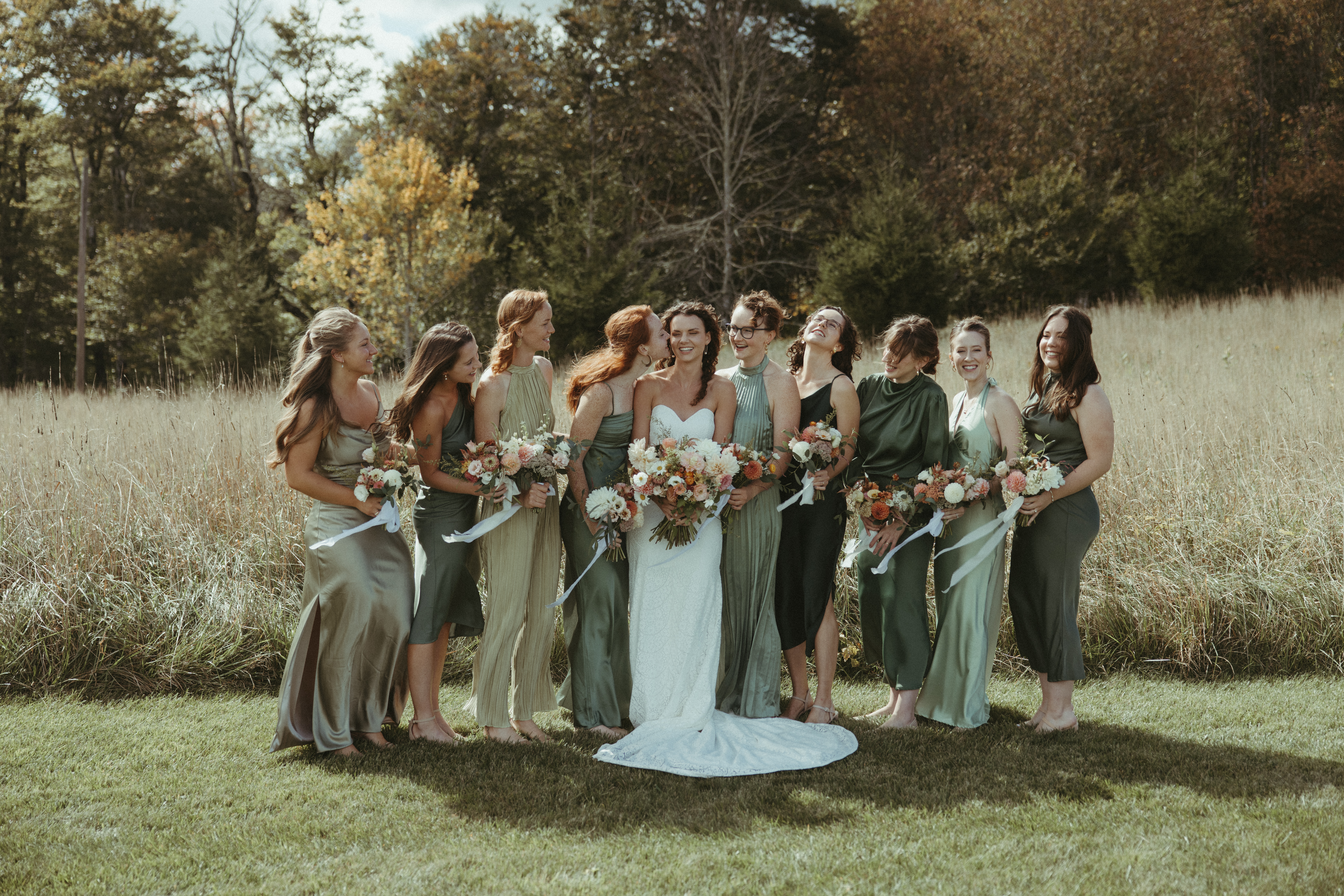 documentary wedding photos in NC at Overlook Barn Wedding Venue