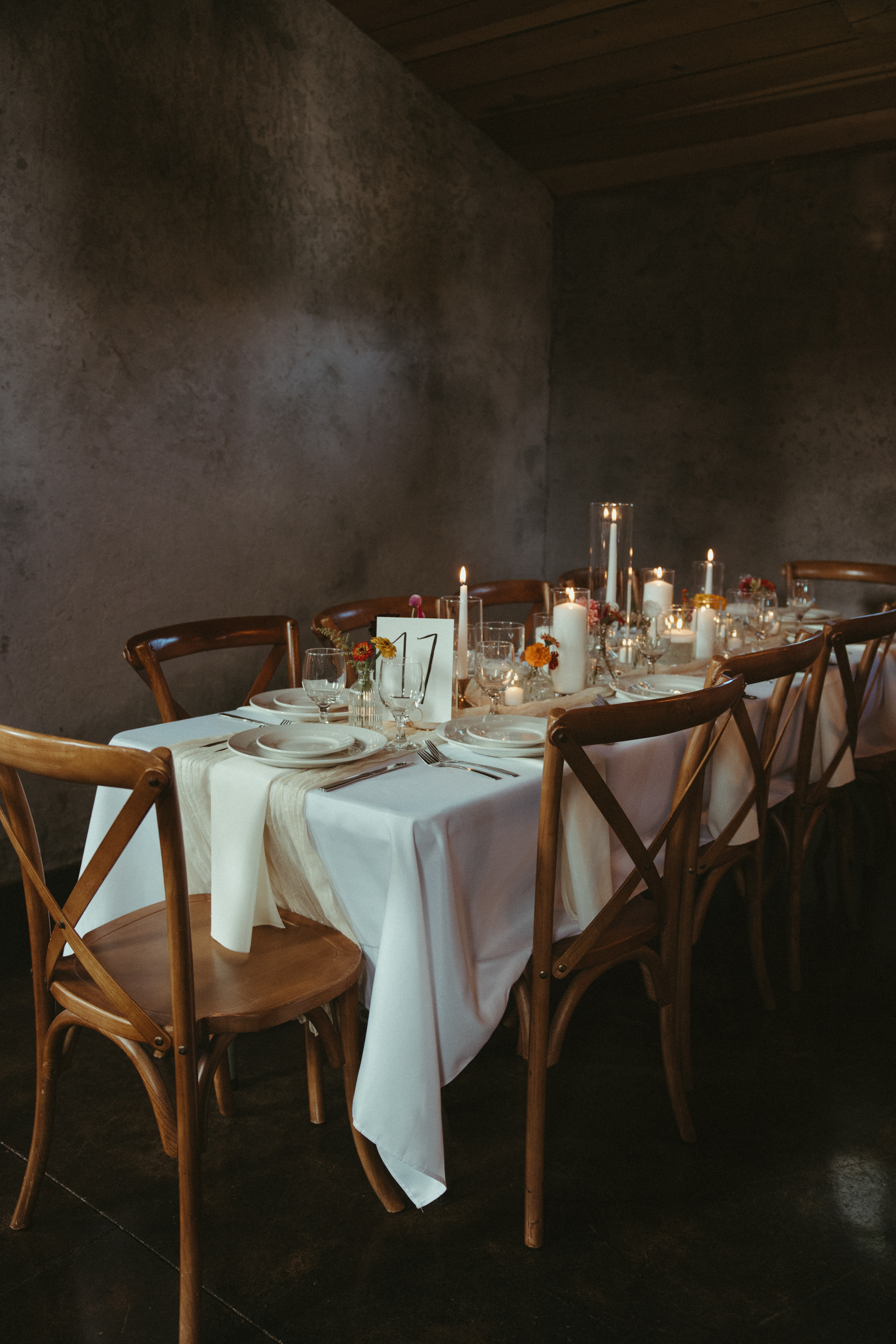 Floral wedding tablescape