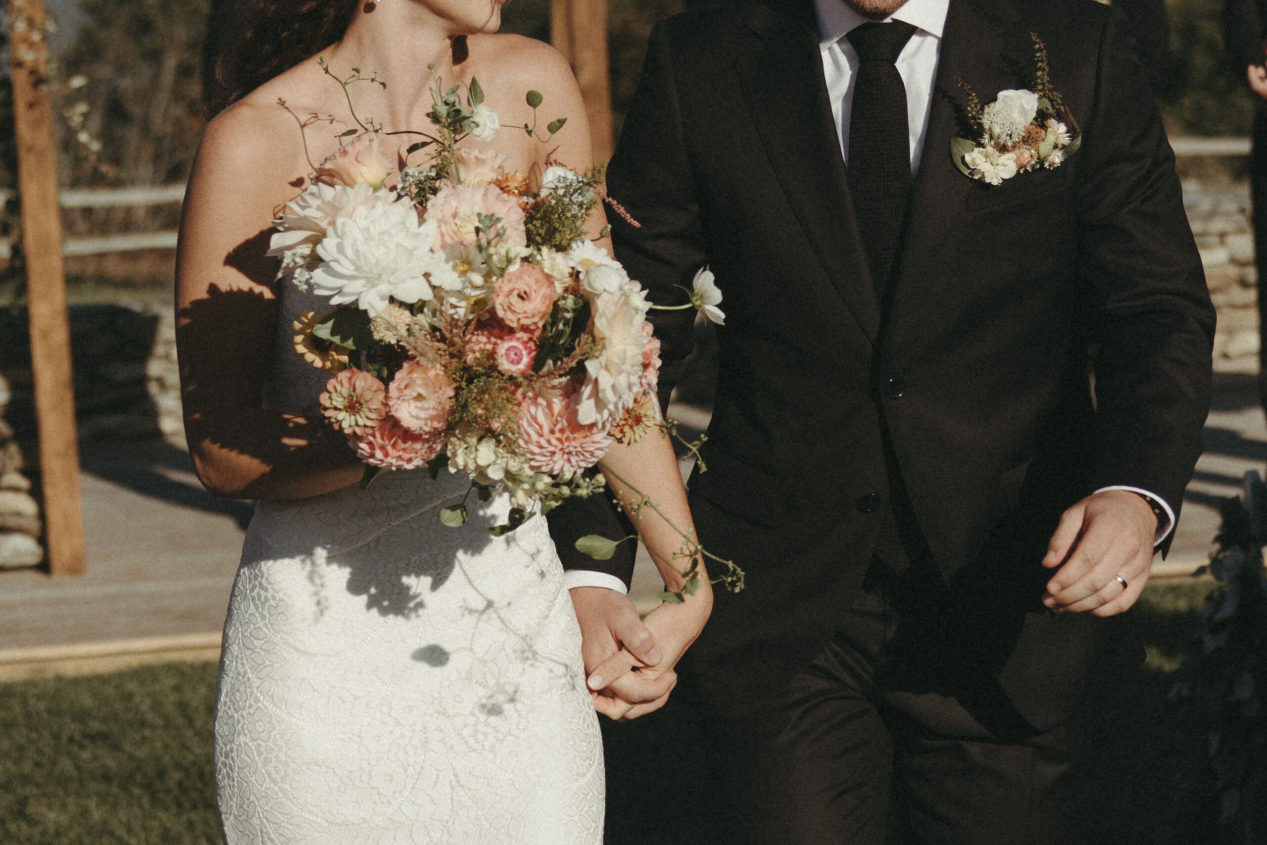 documentary wedding photos in NC at Overlook Barn Wedding Venue