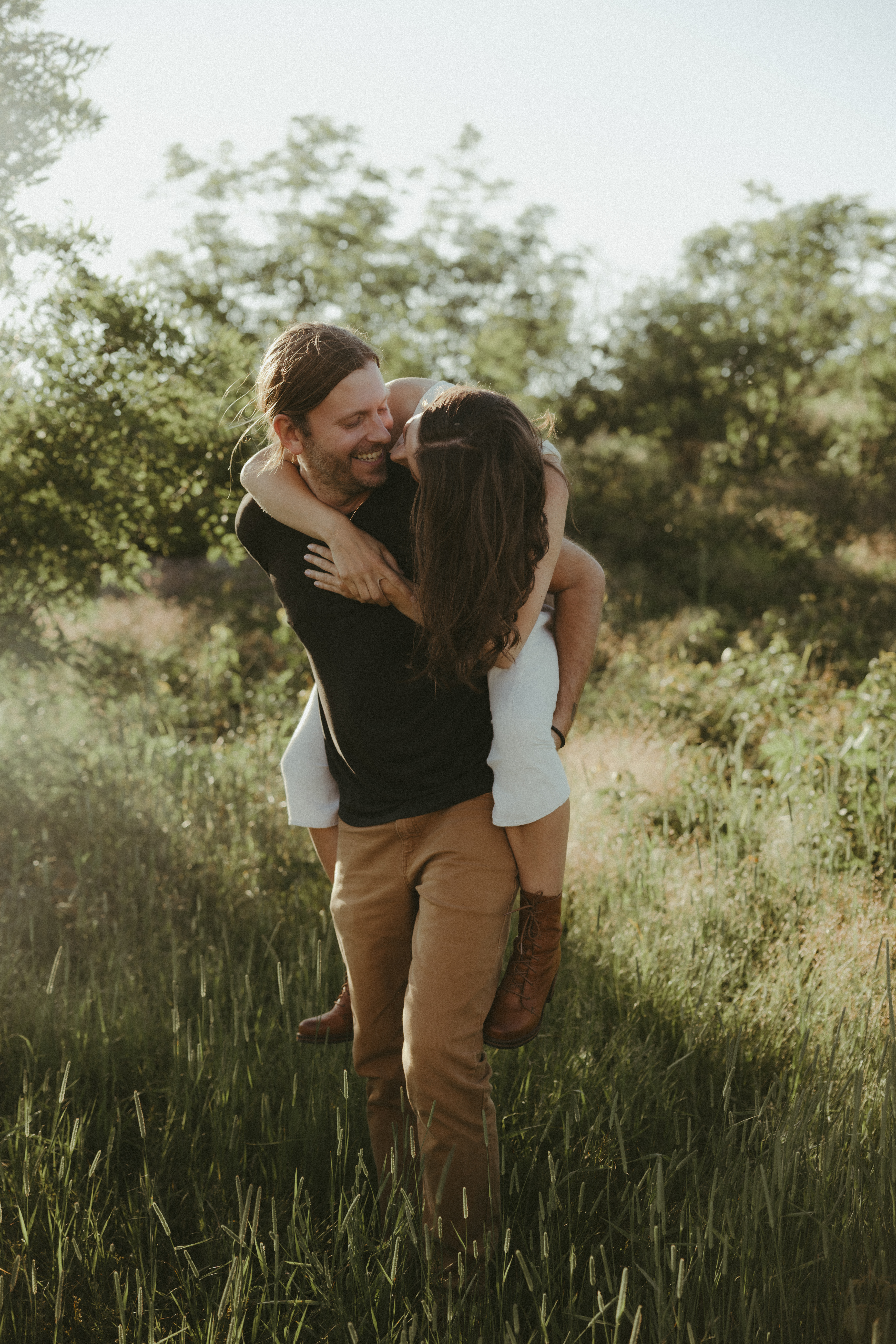 documentary candid engagement session, Asheville Engagement Photographer at Black Balsam Knob, mountain engagement photos