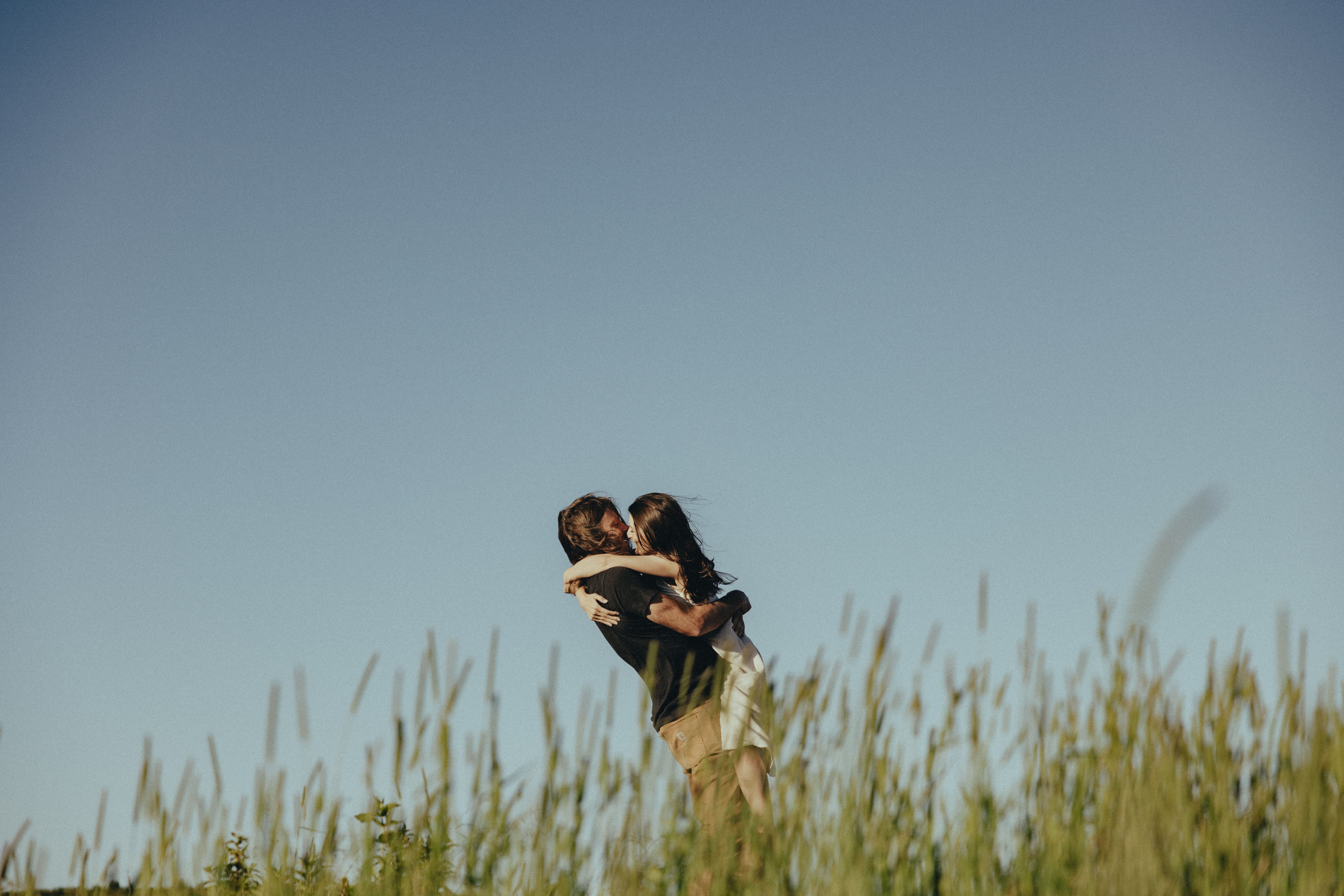 documentary candid engagement session, Asheville Engagement Photographer at Black Balsam Knob, mountain engagement photos