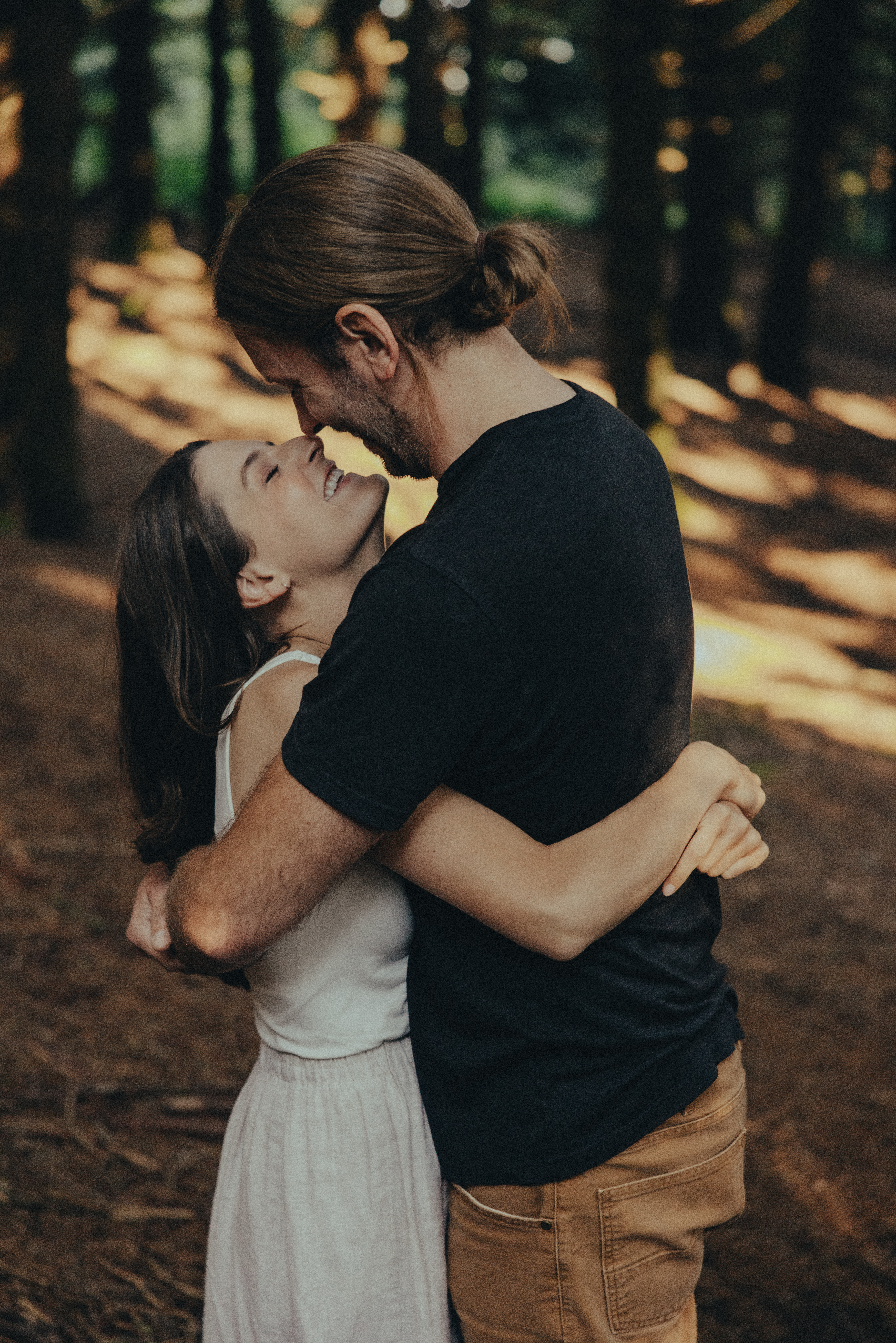 documentary candid engagement session, Asheville Engagement Photographer at Black Balsam Knob, mountain engagement photos