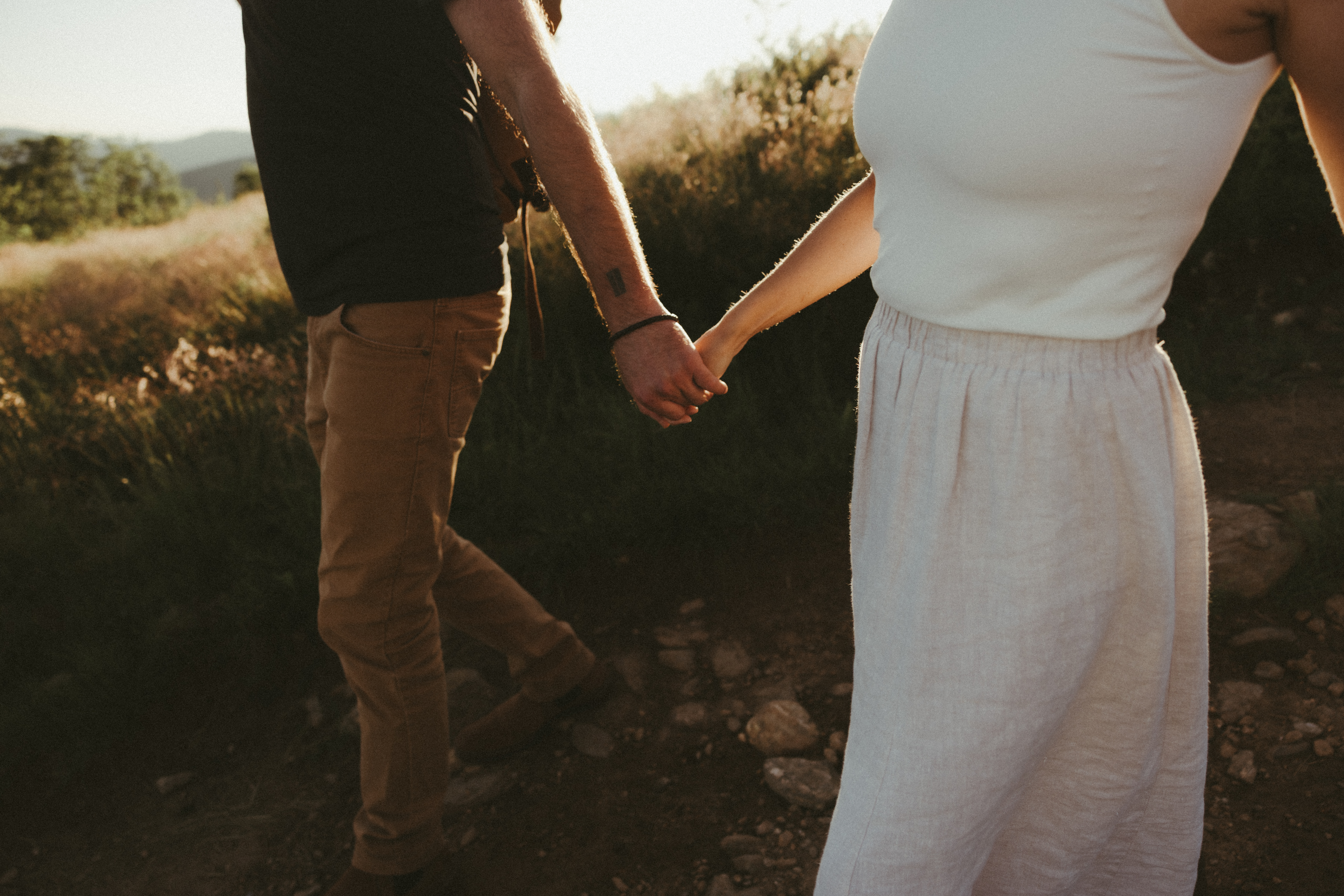 Asheville Engagement Photographer at Black Balsam Knob, mountain engagement photos
