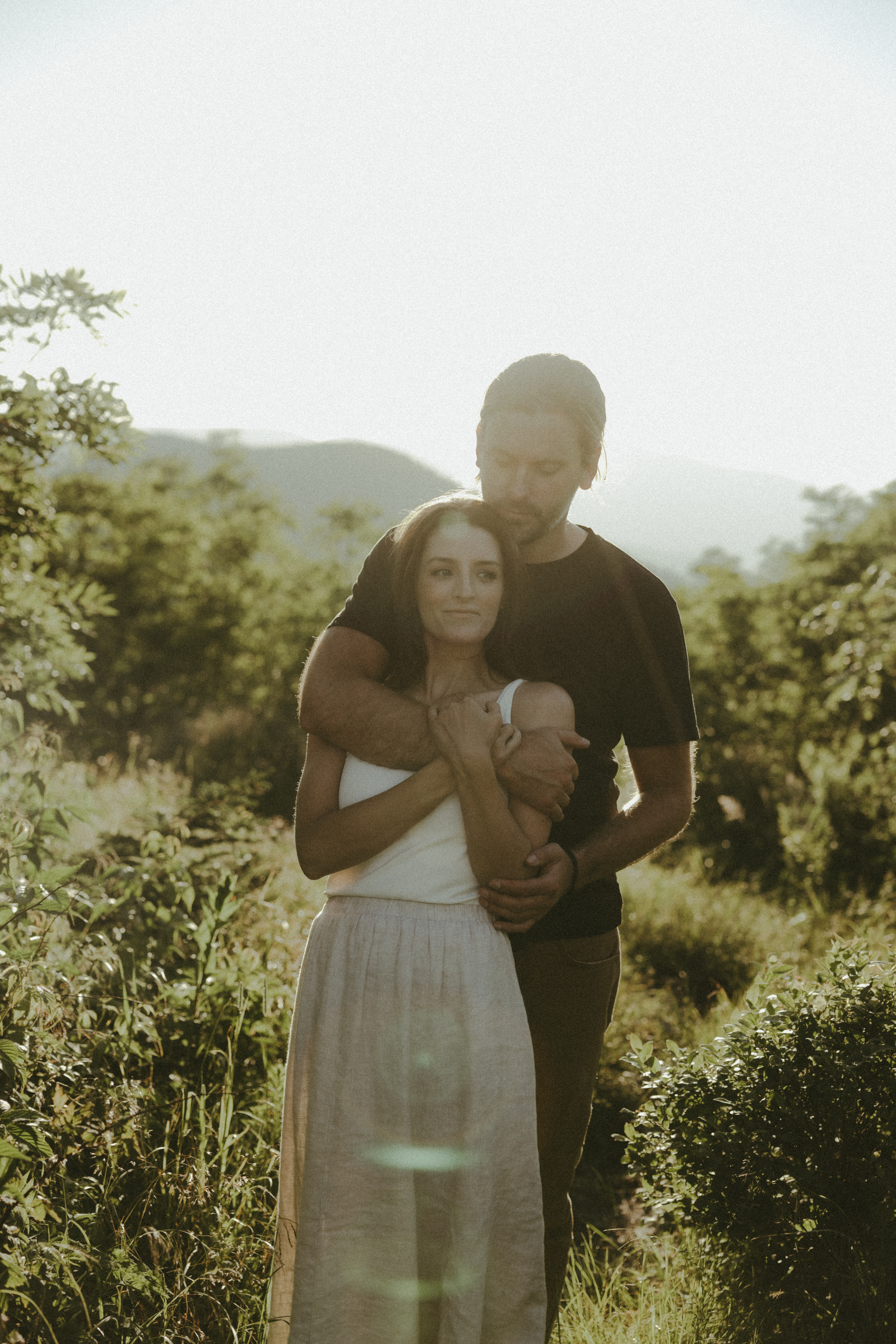Asheville Engagement Photographer at Black Balsam Knob, mountain engagement photos