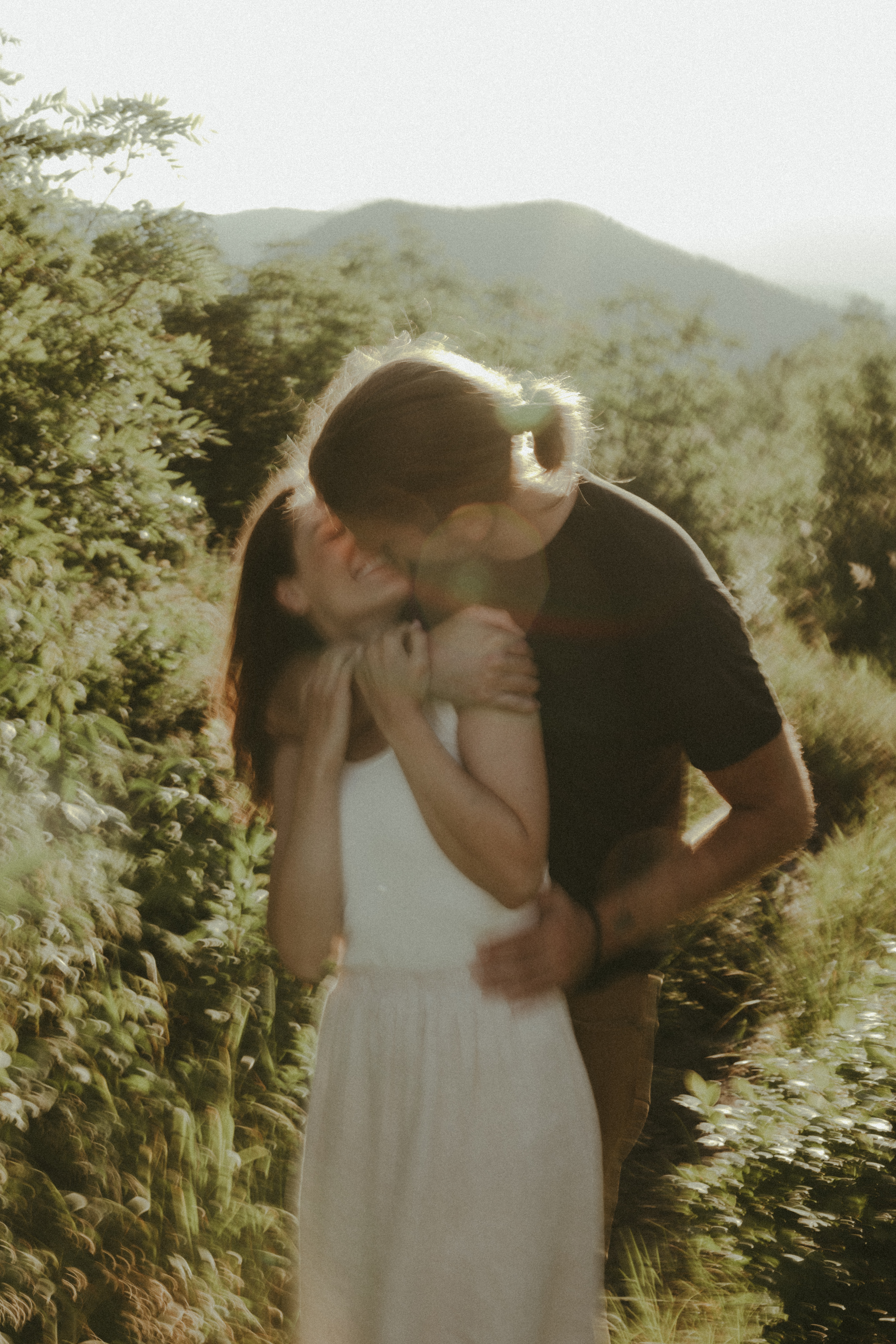 Asheville Engagement Photographer at Black Balsam Knob, mountain engagement photos