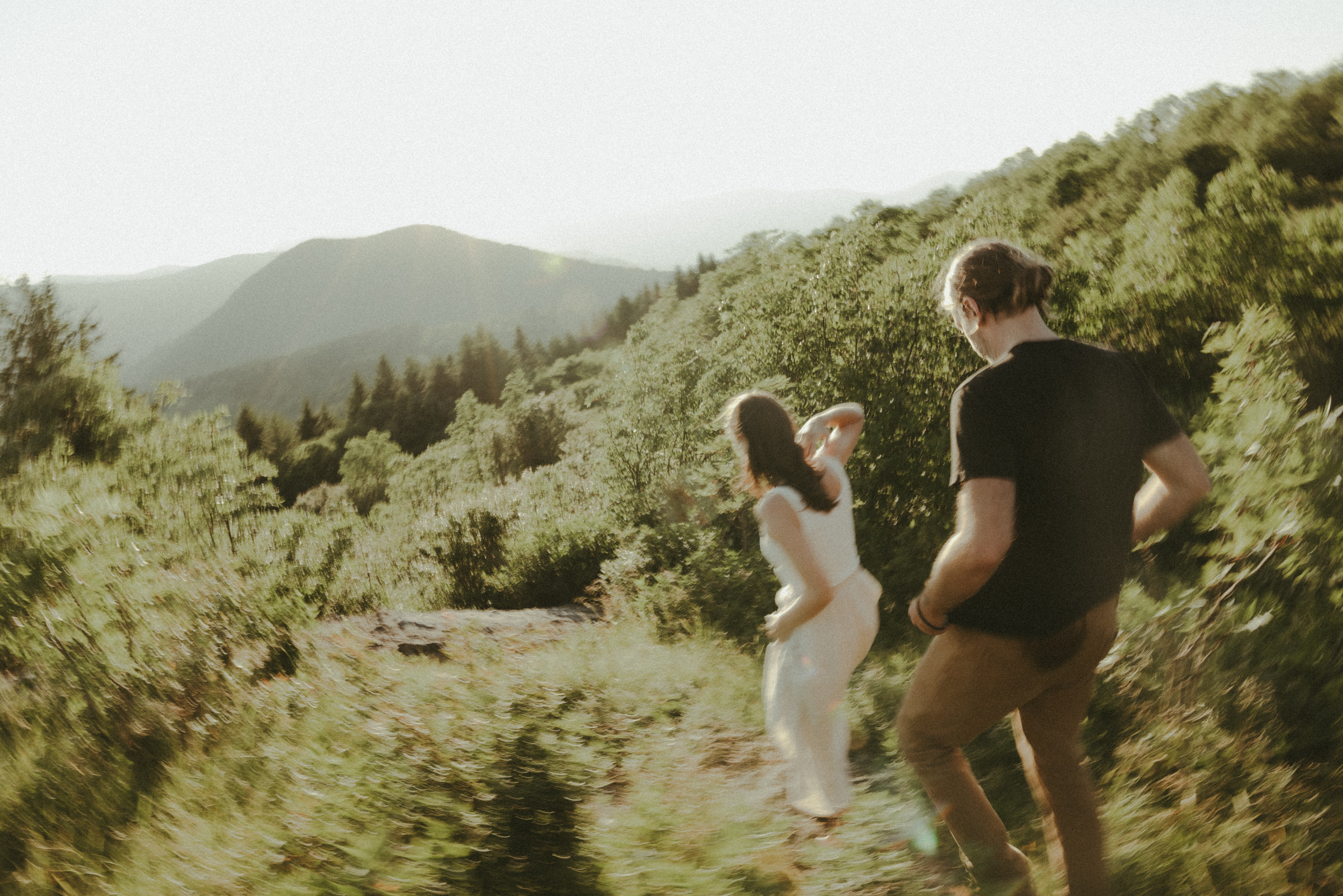Asheville Engagement Photographer at Black Balsam Knob, mountain engagement photos