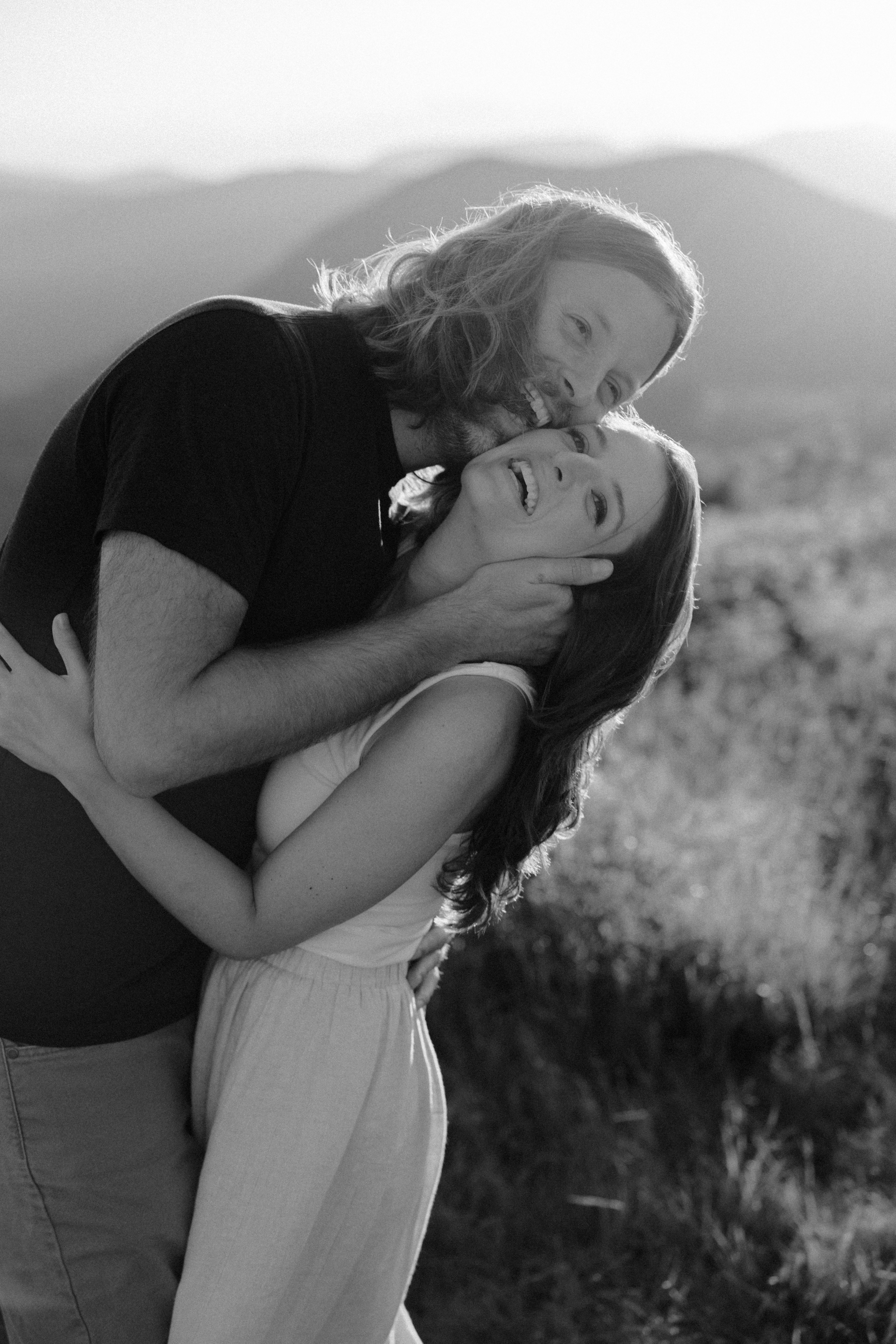 Asheville Engagement Photographer at Black Balsam Knob