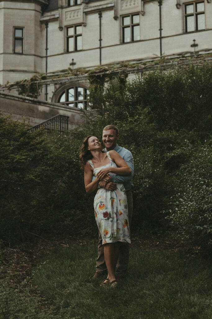 biltmore estate engagement photos in asheville nc 